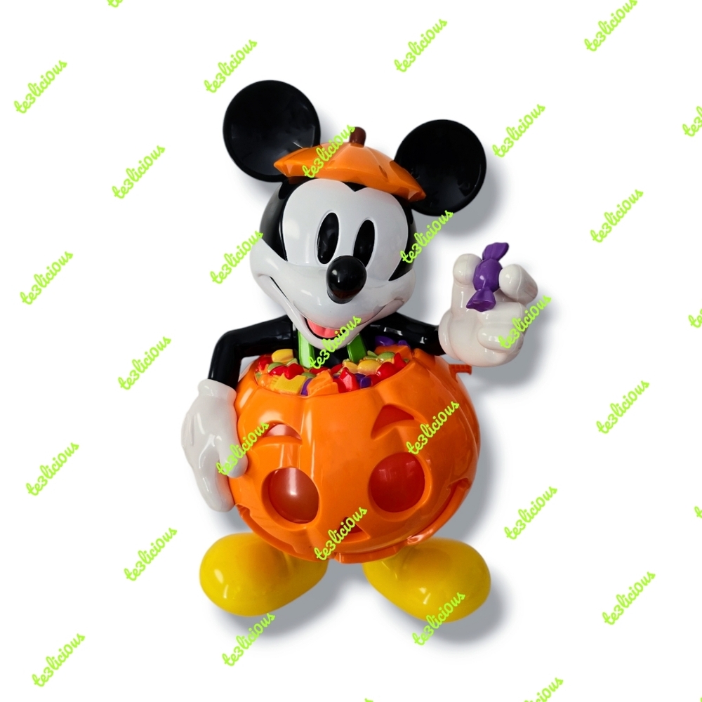DISNEY PARKS MICKEY LIGHT UP PUMPKIN HALLOWEEN POPCORN BUCKET